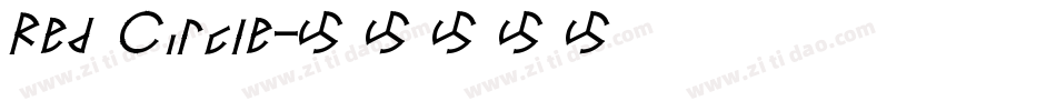 Red Circle字体转换